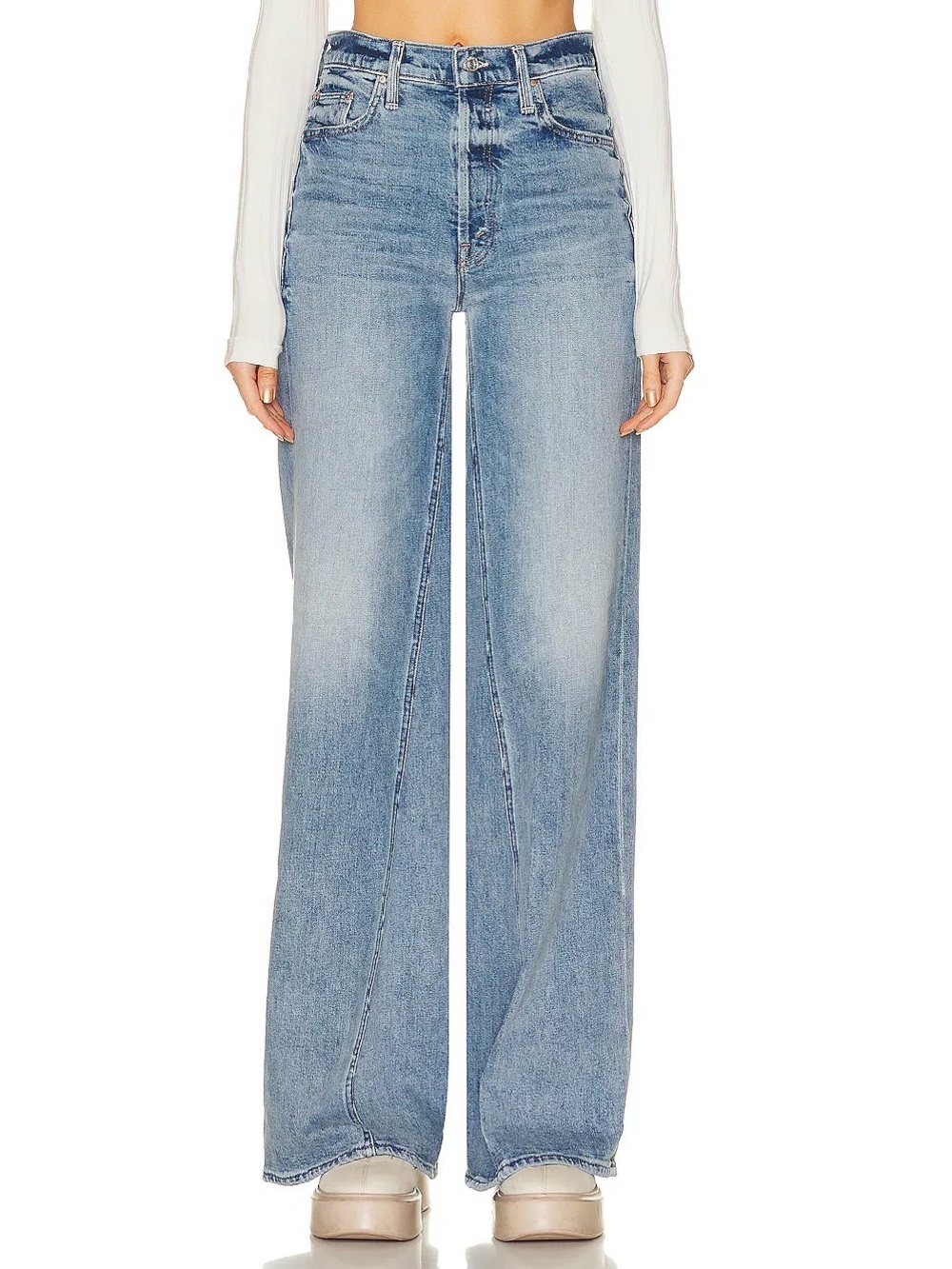 MOTHER Enchanter Heel Jeans Free & Wild Blue Size 27 EUC